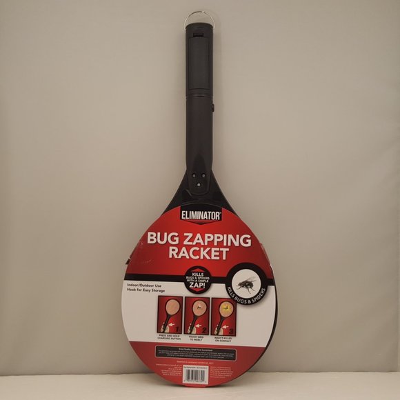 ELIMINATOR Hand Held Bug Zapping Racket Fun to Use EG19-016-076-12🆕 - Picture 2 of 4